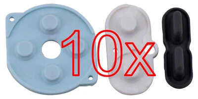 XULLU 10 X Tastengummis / Gummi Pads / Rubber / Reparatur Set für Game Boy Pocket GBP