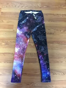Leggings donna Star Trek Loot Crate taglia media 2015 Galaxy leggings nuovi con etichette - Foto 1 di 5