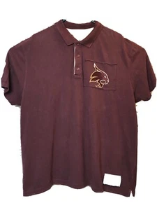 Texas State University Bobcats Maroon Men's Polo Shirt Size 2XL Flying Colors - Picture 1 of 9