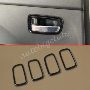 For Mitsubishi Outlander Sport 2020-2023 Carbon Fiber Interior Door Bowl Cover - Picture 1 of 6