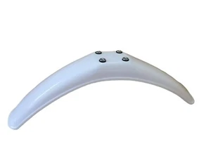 YAMAHA DT100 DT175 DT250 DT400 FRONT FENDER & BUSH SET NEW WHITE 07 - Picture 1 of 7