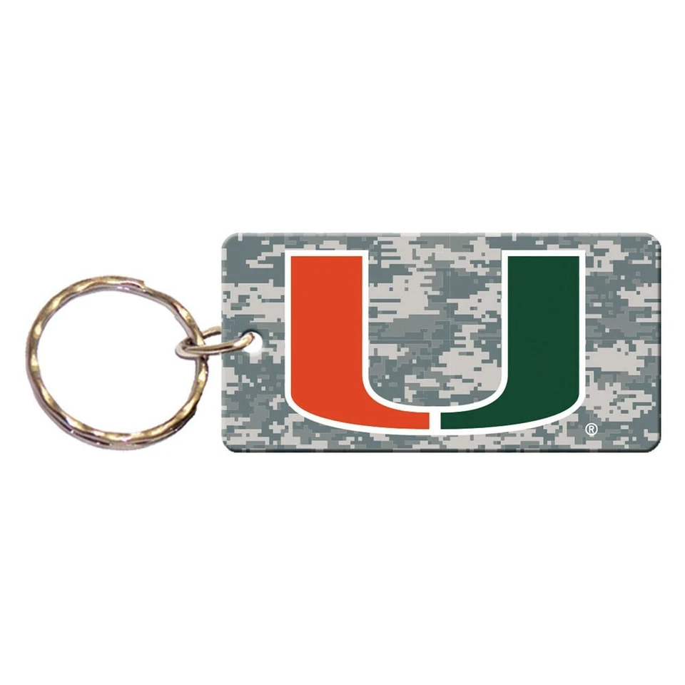 MIAMI HURRICANES ЦИФРОВОЙ КАМУФЛЯЖ ПРЯМОУГОЛЬНИК АКРИЛОВОЕ КОЛЬЦО ДЛЯ КЛЮЧЕЙ НОВЫЙ WINCRAFT 😎 - Изображение 1 из 1