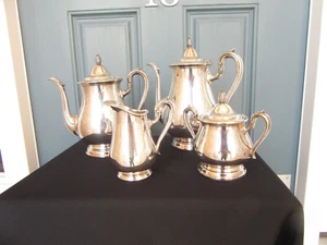 VTG 'JAMESTOWN' REED & BARTON 4 PC TEA SERVICE #1800 -03 - Picture 1 of 6