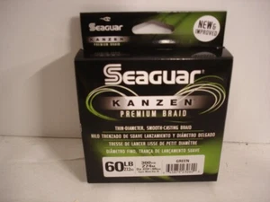 Línea de pesca trenzada Seaguar Kanzen premium 300 yardas 60 lb verde - 60KAG300 60# - Imagen 1 de 2
