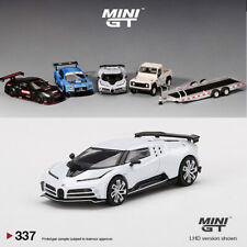 MINI GT 1:64 Model Car Bugatti Centodieci Alloy Die-Cast Collection - White LHD