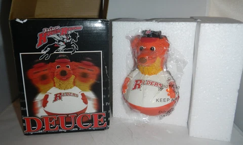 NIB Frisco RoughRiders Minor League Baseball Deuce Mascot Prairie Dog Wobblehead Cover