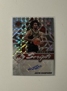 2021-22 Panini Mosaic Rookie Scripts Justin Champagnie Auto #RS-JCH RC