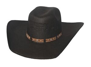 Bullhide Jump and Kicker Black 20X Straw Western Cowboy Hat 2877