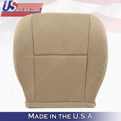 2009 to 2014 Chevy Silverado Driver Bottom Cloth Seat Cover Light Cashmere Tan - Image 1 of 3