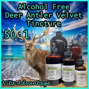 Velvet Deer Antler Tincture Alcohol Free with FREE Sample - Picture 1 of 7