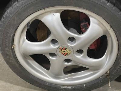 2000 Porsche Boxter Factory Alloy 17''x8.5'' Wheel Rim 5 Spoke OEM 99636212605 - Image 1 of 4