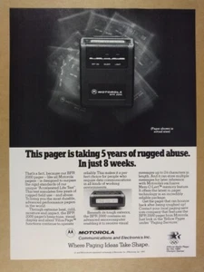 Motorola BPR 2000 1983 buscapersonas anuncio impreso vintage - Imagen 1 de 1