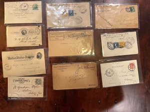 Postal History 10 Covers 1879+ USA & Italy & Netherlands !! - Picture 1 of 2