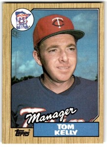 1987 Topps Baseball Cards Tom Kelly Rookie Minnesota Twins #618