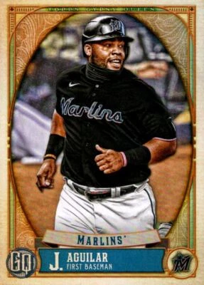 2021 Topps Big League Orange Jesus Aguilar Miami Marlins #167 - Image 1 of 2