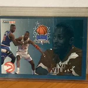 Kevin Willis 1992-93 Fleer NBA Basketball Card 12 of 24 All Stars - Picture 1 of 2
