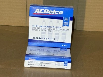New set of (8) Genuine GM / ACDelco Iridium Spark Plugs 41-114 12622441 - Image 1 of 4