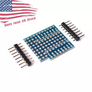 ProtoBoard Double Sided Perf Board Prototyping Shield per Wemos D1 Mini US - Foto 1 di 3