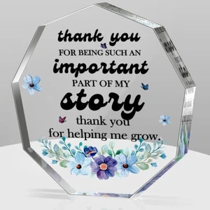 Transparent Acrylic Appreciation Decorative Signs & Plaques for teacher - Picture 1 of 8