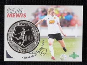 2022 Parkside Paramount NWSL 10 Seasons Coin /500 Samantha Mewis Sam Mewis #CR21