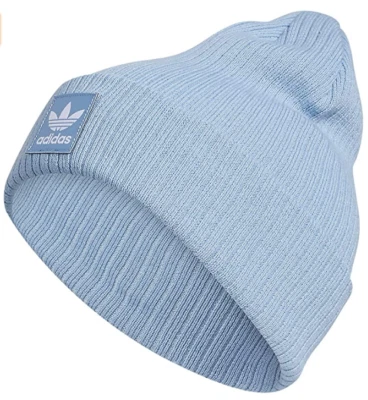 Gorro acanalado Adidas Originals para mujer - azul cielo ambiental blanco Foto 1 de 2