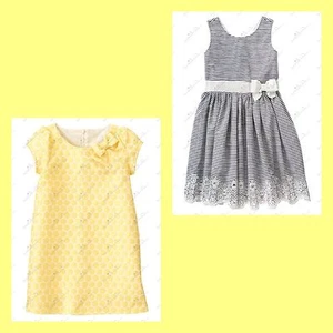 NWT Gymboree Marina Party Dress Size 5 6 Striped /Dots Girls Dress - Picture 1 of 6