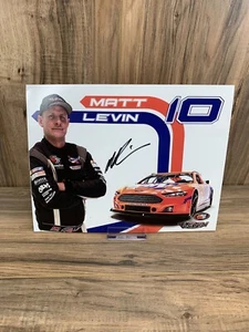 Foto impresa firmada autografiada de Nascar Racing Matt Levin #10 Levin Racing - Imagen 1 de 3
