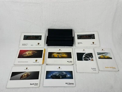 Porsche 911 GT3 2003 juego manual del propietario con estuche de cuero Foto 1 de 4