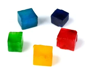 Mix Sapphire, Emerald & Aquamarine Gems Rough Lot 100 Ct.+ Natural Cube Shape  - Picture 1 of 11