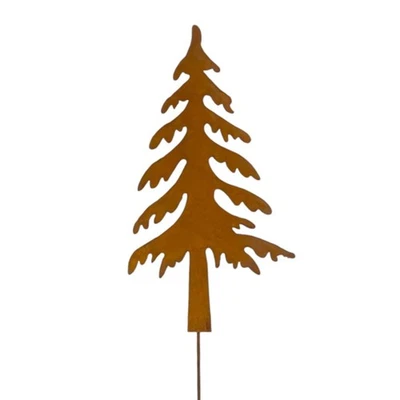 Metall Stecker TANNE Baum Nadelbaum Rost Dekostecker Tannenbaum Dekoration 50cm - Bild 1 von 2