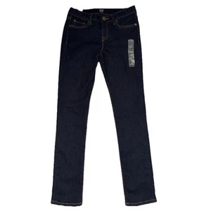 Gap Kids Girls Super Skinny Dark Denim Jeans, Adjustable Waist, Size 10 NWT - Picture 1 of 8