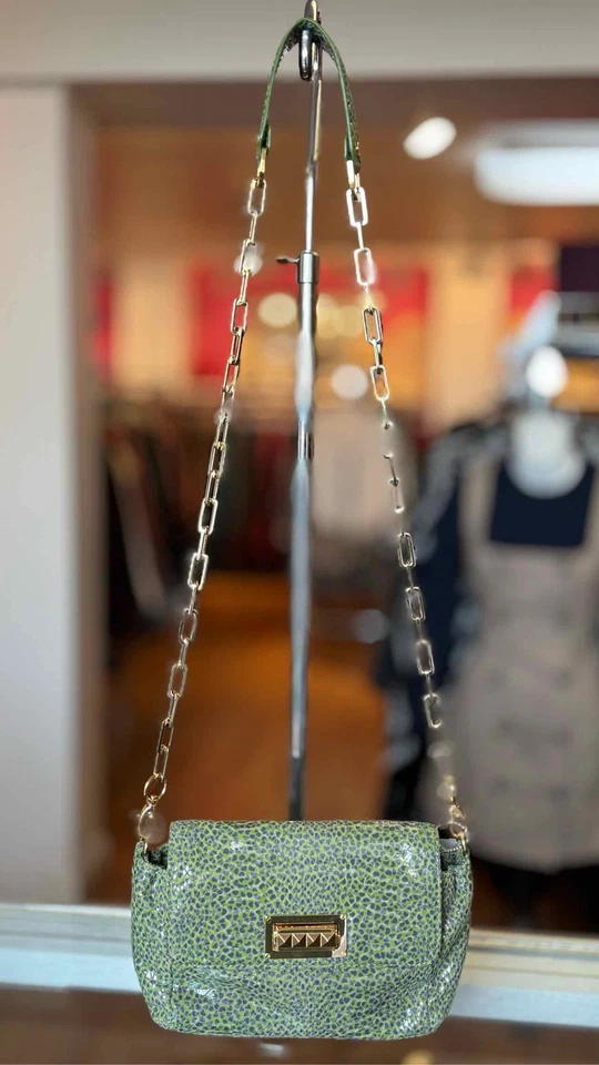 Tory Burch Green Print Pre-Owned Purse- Ladies - Image 1 of 1