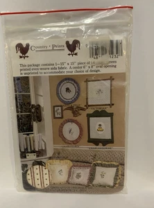 Stampe Country Punto Croce Originali ~ Tessuto Aida Serigrafato 14ct 15"x15" - Foto 1 di 2
