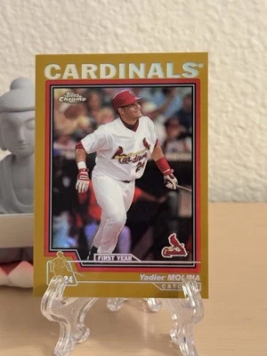 2004 Topps Chrome - Yadier Molina #219 Gold Refractor (RC) - Image 1 of 3