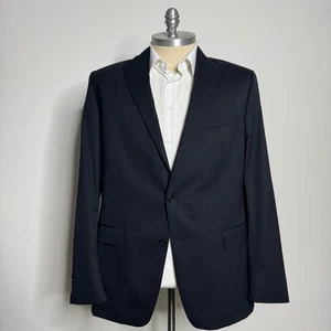 Hart Schaffner Marx Herren Marine Wollmischung Chicago Fit Anzug Sakko Blazer Größe 48 L - Bild 1 von 11