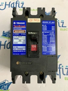 TERASAKI XH100NS 30A 3POLE CIRCUIT BREAKER MCCB 85kA 220V FREE FAST SHIPPING - Picture 1 of 6