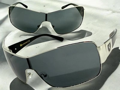 Gafas de sol contemporáneas elegantes modernas deportivas envolventes escudo elegantes de moda para hombre Foto 1 de 4