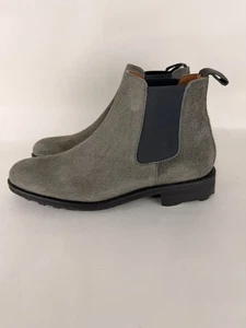 Taft Hiro Chelsea Boots Mens EU 42 US 9 Gray Suede Leather Casual Travel Classic - Picture 1 of 11