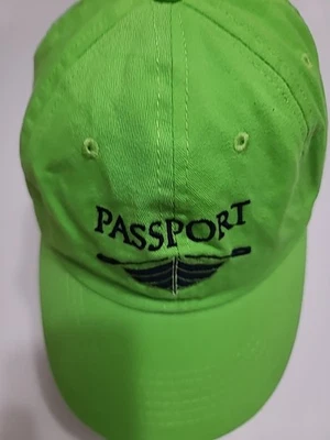 Gorra de béisbol ligera MV SPORT PASSPORT para mujer Bald Head Island verde lima Foto 1 de 4