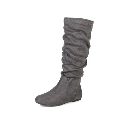 Journee Collection Mujer 10 M Gris Rebecca Slouch Media Pantorrilla Botas Nuevas en Caja XP3 Foto 1 de 4
