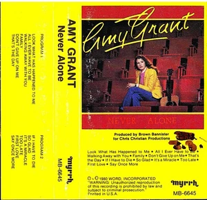 AMY GRANT - Never Alone - 12 christliche Titel Myrhh (Word) Kassette sehr guter Zustand + Est - Bild 1 von 1