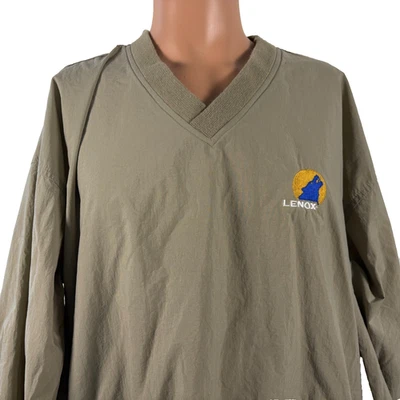 Vintage Lenox Tools Jacket Mens Size XL Izod Pullover Windbreaker 90s Brown - Imagem 1 de 4