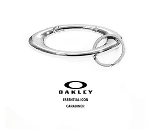 Oakley Essential Icon Karabiner Schlüsselanhänger 3,6 Zoll Silber - Japan exklusive Ausgabe - Bild 1 von 7