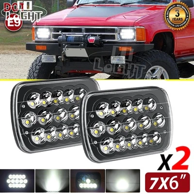 5x7"7x6" LED Headlights Hi-Lo Beam DRL For Toyota Pickup 1982-1995 Truck 4Runner - Image 1 of 4