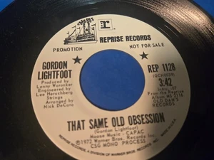Gordon Lightfoot – That Same Old Obsession - 7" PROMO VINYL SINGLE - Bild 1 von 3