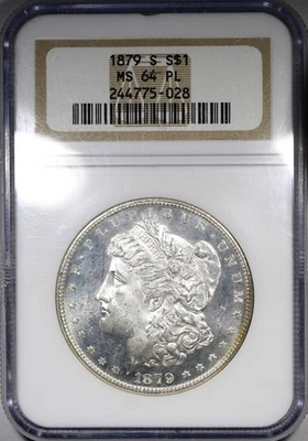 1879-S Morgan Dollar NGC MS64PL PROOF-LIKE Reverse Toned - Image 1 of 4