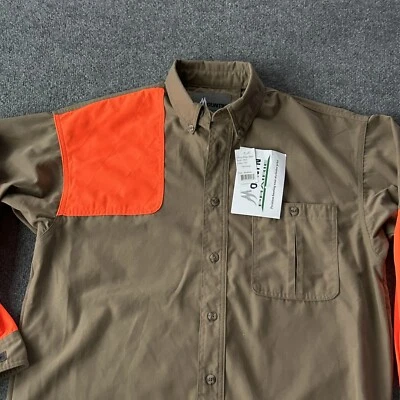 Mountn Prairie Shirt Men Medium Hunting Blaze Shooting RHT Pheasant Upland Ridge - Image 1 of 4