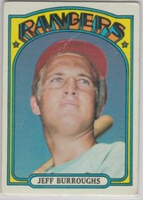 1972 Topps #191 Jeff Burroughs RC Texas Rangers