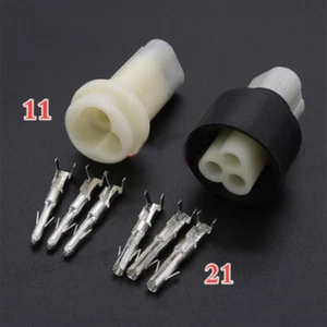 3P Male Female Automotic Electric Housing Connector Plug Socket With Terminals - Picture 1 of 4