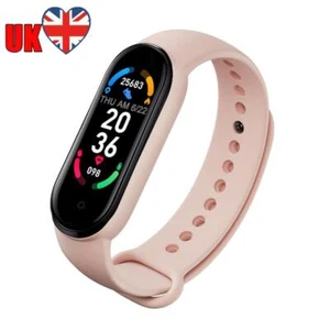 M6 Running Smartwatch Heart Rate Blood Pressure Monitor Bracelet (Pink) - Afbeelding 1 van 8